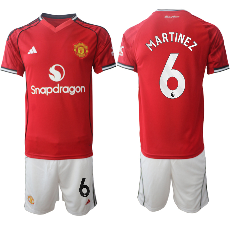 Men 2025-2026 Club Manchester United home Red 6 Soccer Jersey